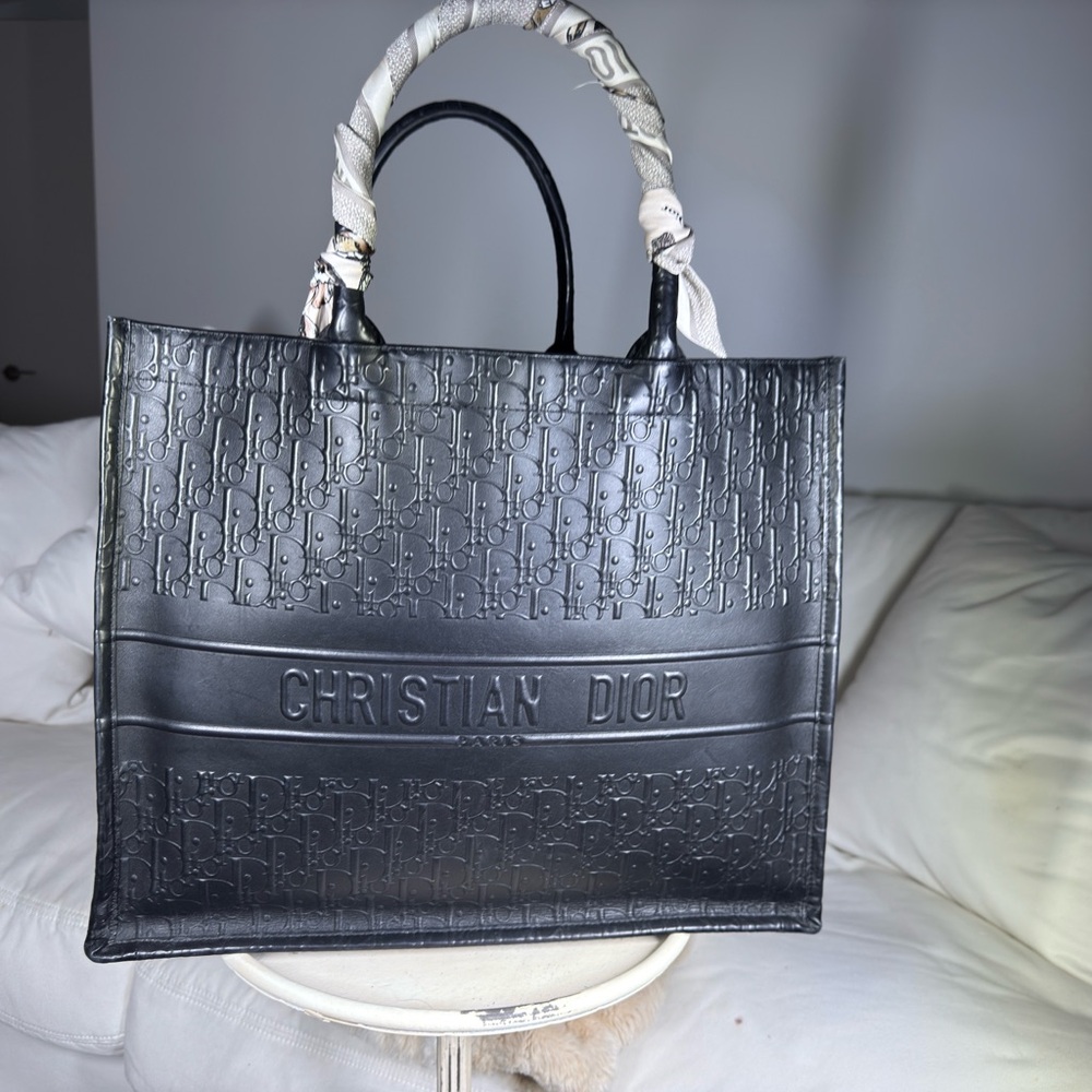 Dior Elegant Black Logo Tote
